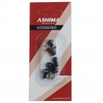 Ashima Aluminum śruby do tarczy czarne 6szt
