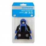 Shimano bloki pedałów SM-SH12 SPD-SL szosa niebieskie